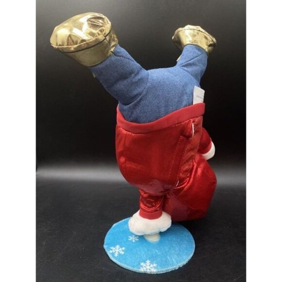 Gemmy Hip Hop Rap Snowman Sings Vanilla Ice Ice Baby Dances 13” Handstand - Picture 4 of 6